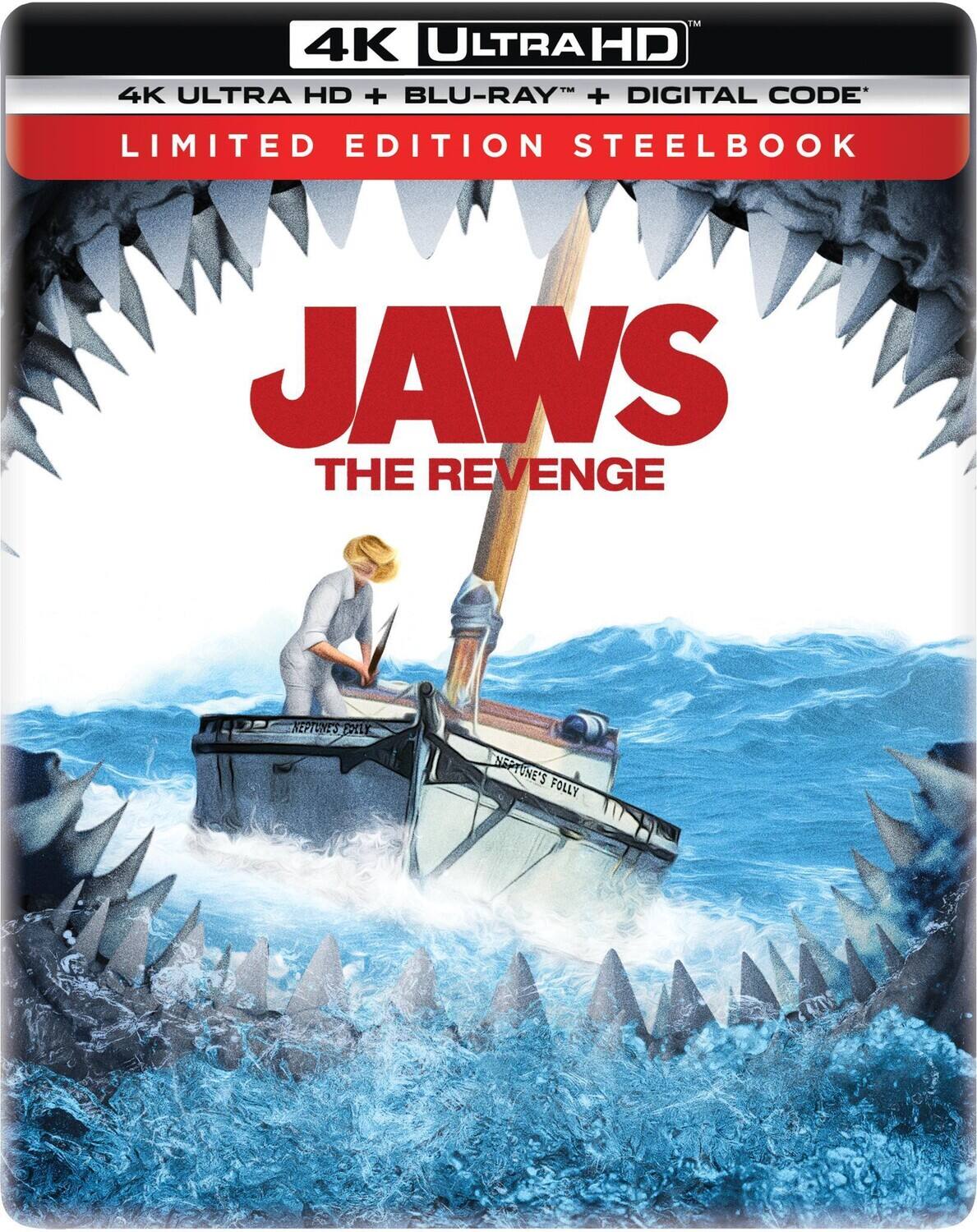 Alt View 1. Jaws: The Revenge Limited Edition 4K Steelbook (4K UHD + Blu-ray + Digital Code) [UHD].