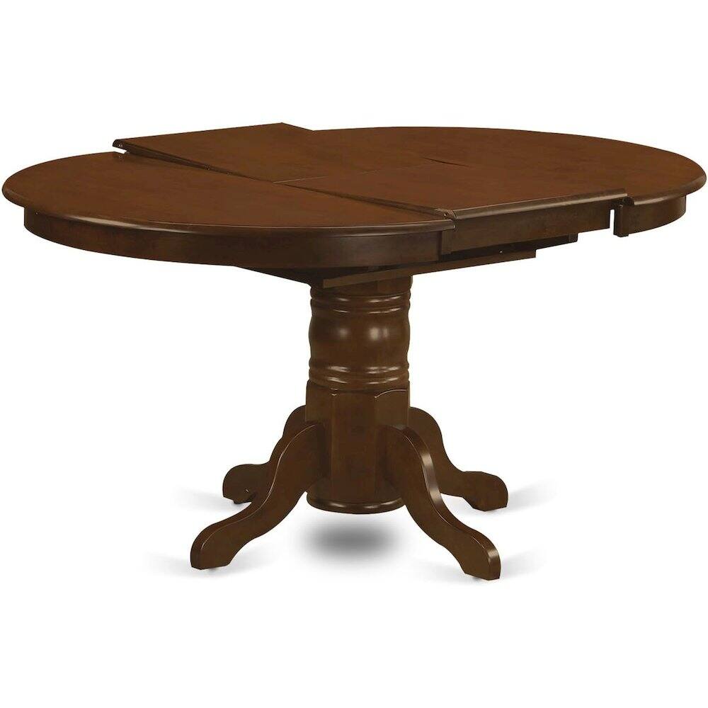 Alt View 2. FurniFact - Solid Wood 5 Pc Dining Table Set with 4 Chairs - Espresso.