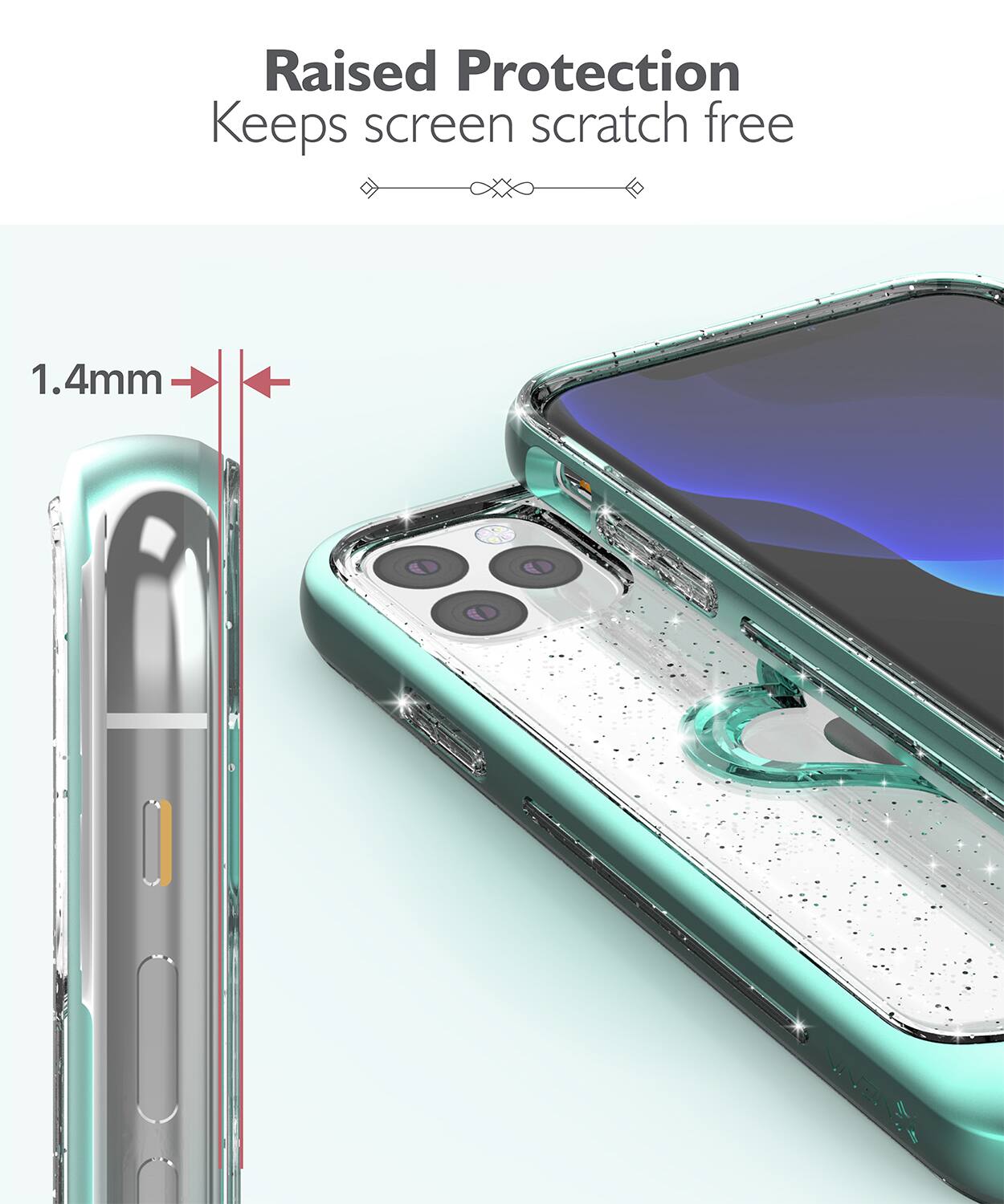 Raised Protection Keeps screen scratch free 1.4mm G WEALES