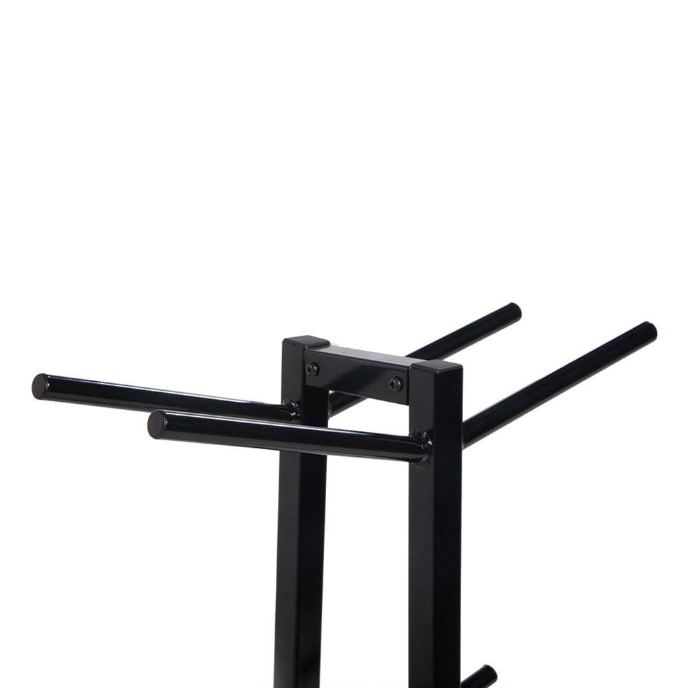 Alt View 4. Power Systems - Double Medicine Ball Storage Rack – Holds 10 Balls, Vertical Weight Tree Rack, 23” x 11” x 52” - Black.