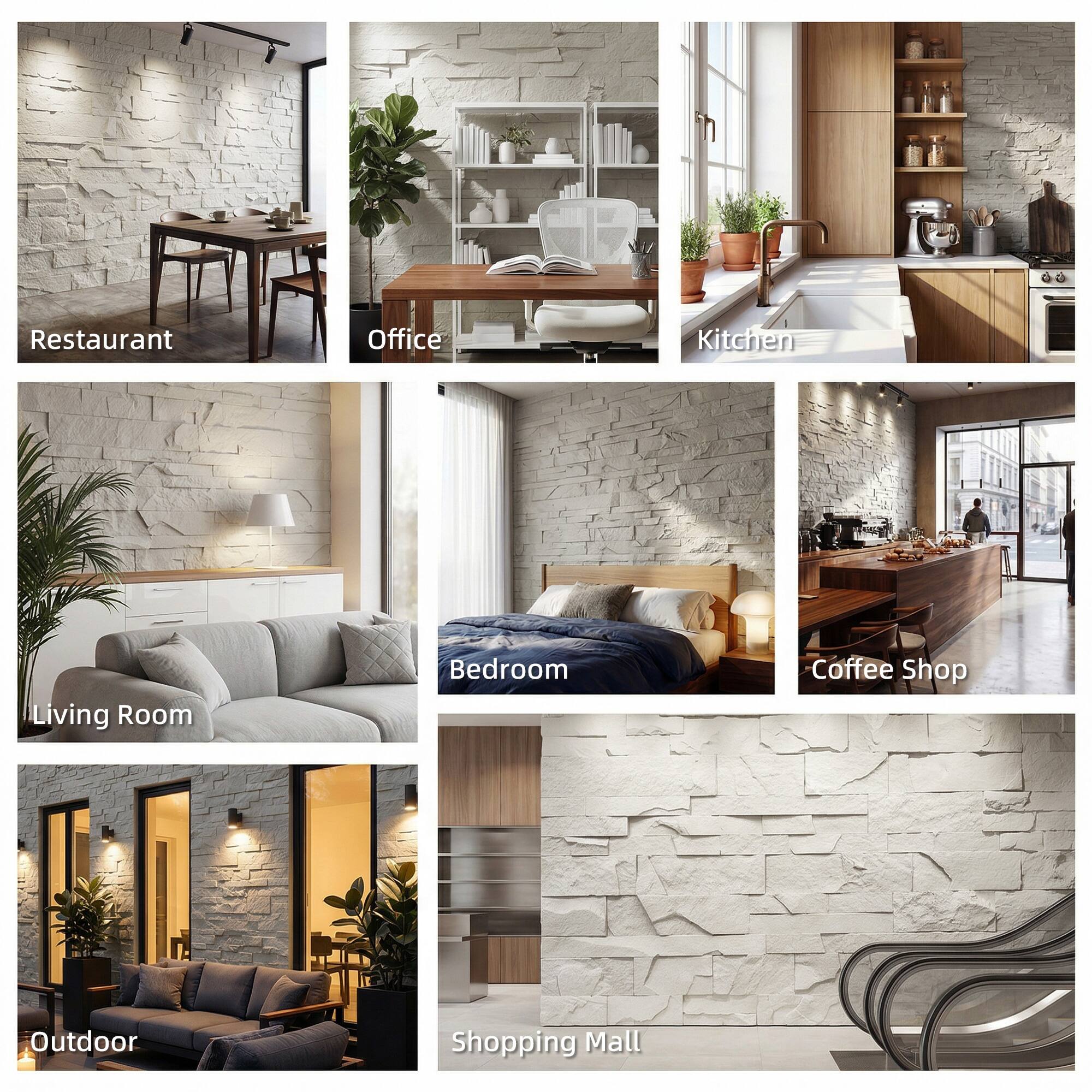 Restaurant  
Office  
Kitchen  
Living Room  
Bedroom  
Coffee Shop  
Outdoor  
Shopping Mall