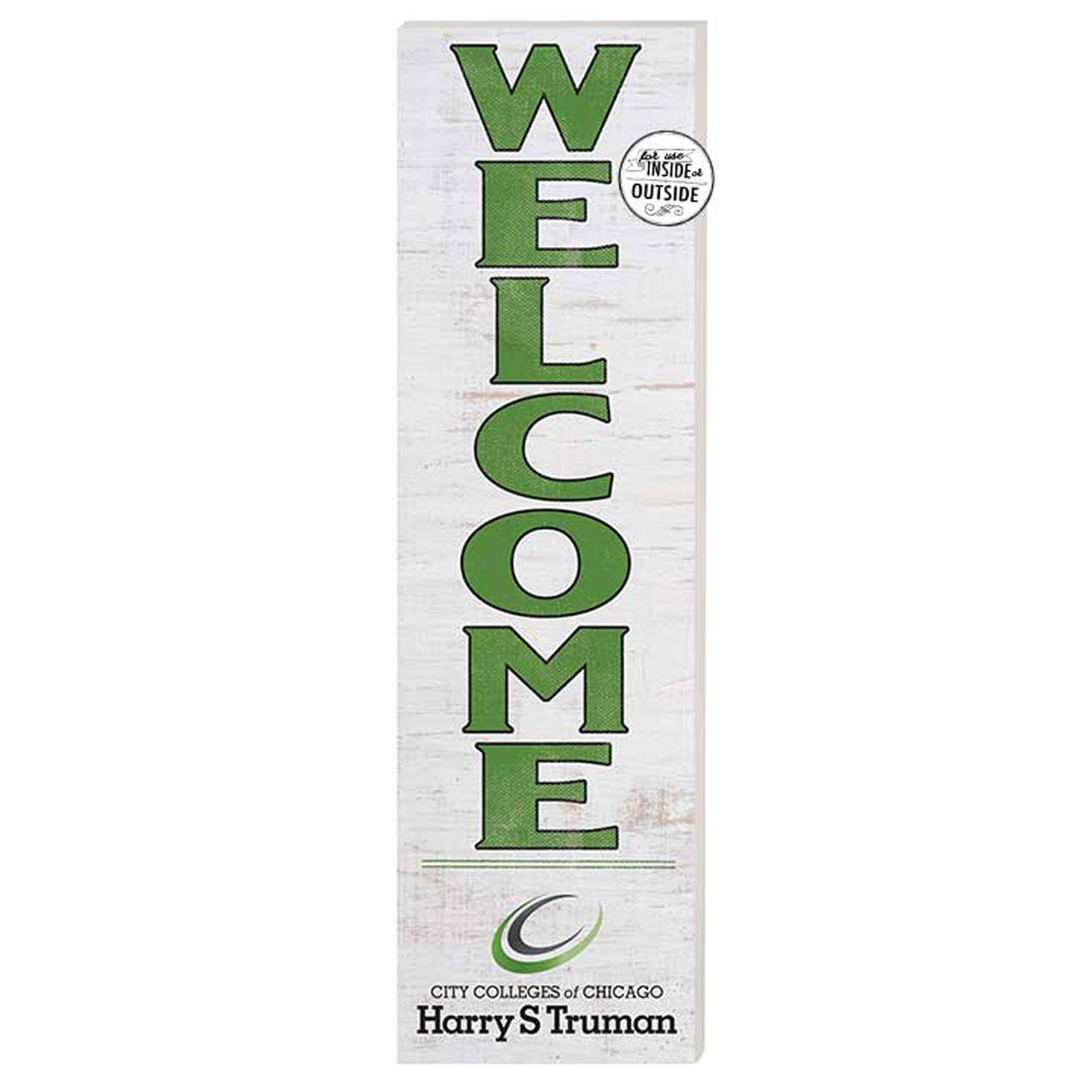 Harry S Truman College Falcons 10'' x 35'' Indoor/Outdoor Welcome Sign