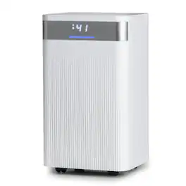 LUCKY ONE - 32 Pints Freestanding Quiet Dehumidifier for 2000 Sq. Ft with 3 Modes - White