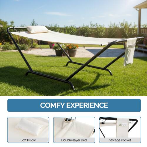 COMFY EXPERIENCE  
Soft Pillow  
Double-layer Bed  
Storage Pocket