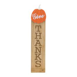 BreeBe - Give Thanks Wooden Sign - White