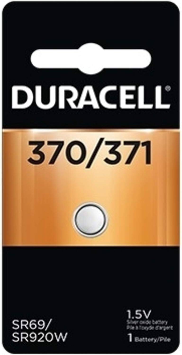Duracell - 370/371 Silver Oxide Button Battery, 1 Count Pack, 389/390 1.5 Volt Battery, Long-Lasting