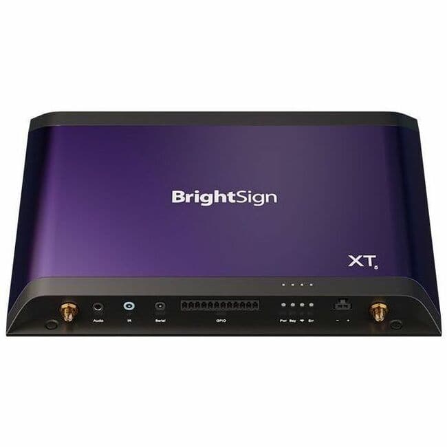 BrightSign - XT1145 Digital Signage Appliance - High Dynamic Range (HDR) - 1080p - HDMI - USB - SerialEthernet - Black