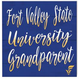 Jardine - Fort Valley State Wildcats 10'' x 10'' Grandparent Plaque - Royal