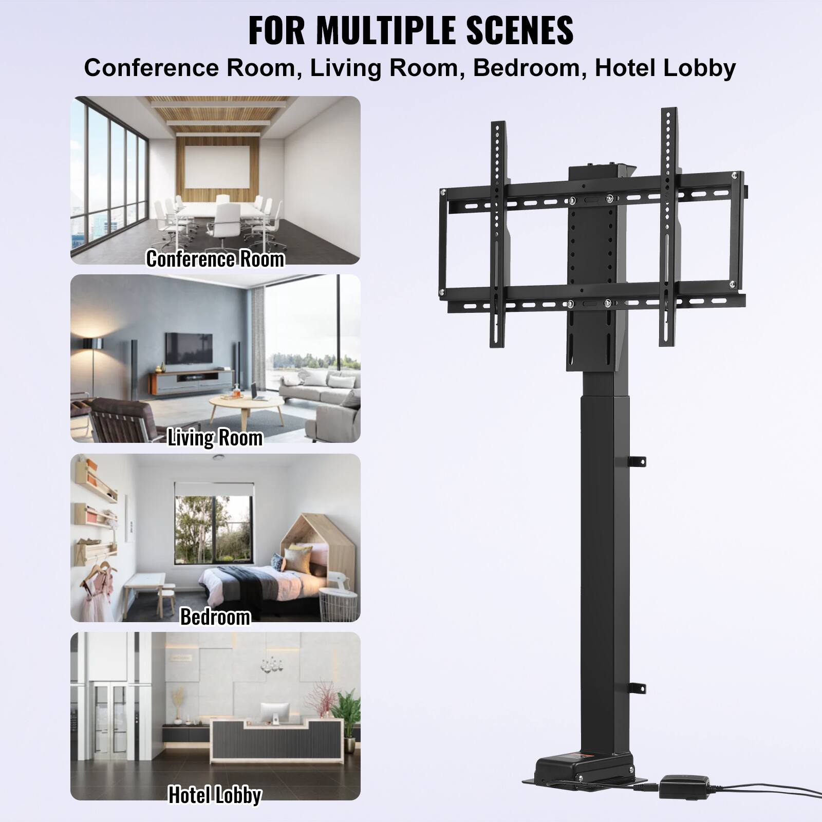 FOR MULTIPLE SCENES  
Conference Room, Living Room, Bedroom, Hotel Lobby  

Conference Room  
Living Room  
Bedroom  
Hotel Lobby