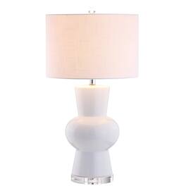 Jonathan Y - Julia 28.5" Ceramic LED Table Lamp - White