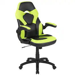 Emma + Oliver - Z100 Gaming Chair Racing Office Ergonomic Computer PC Adjustable Swivel Chair - Neon Green