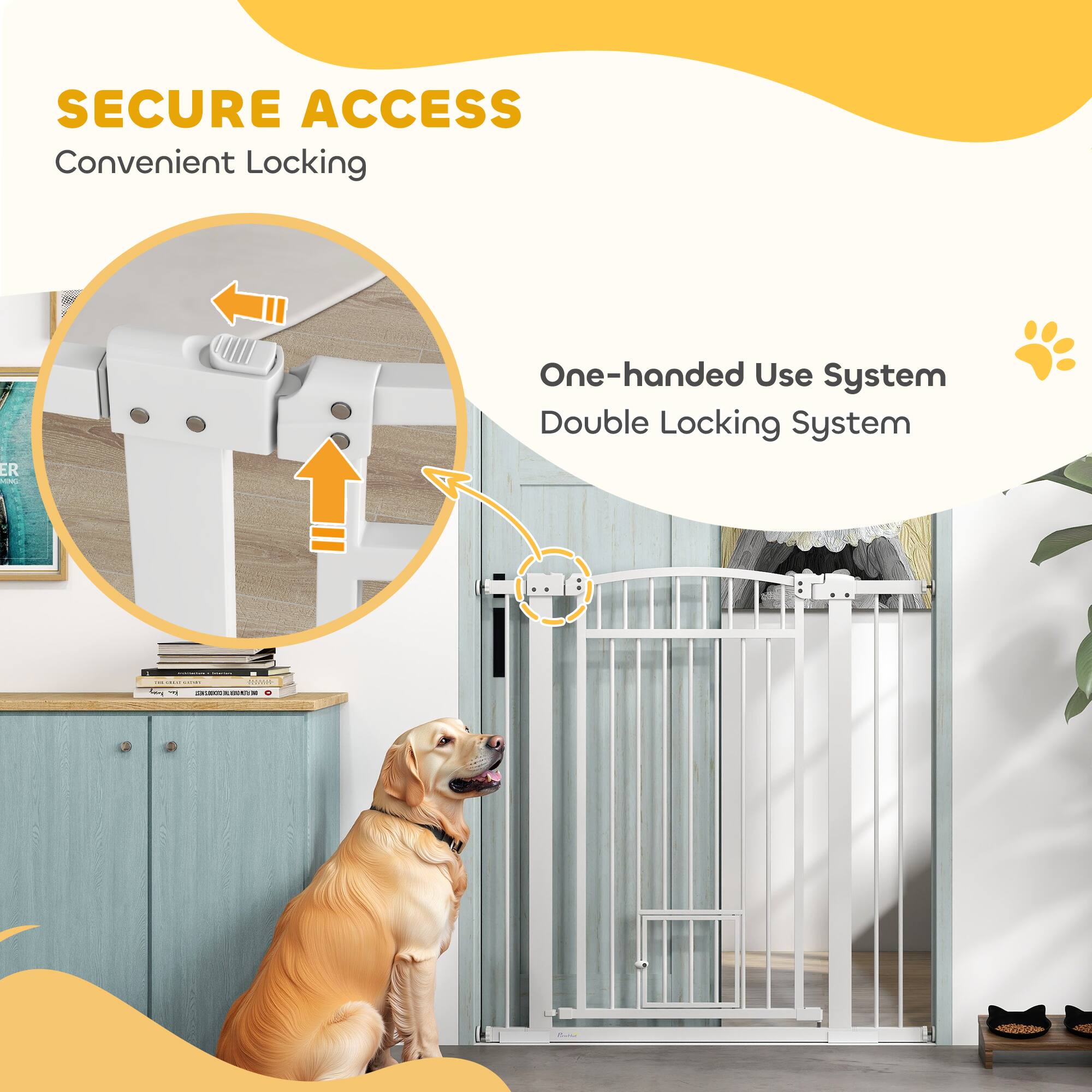 SECURE ACCESS  
Convenient Locking  

One-handed Use System  
Double Locking System