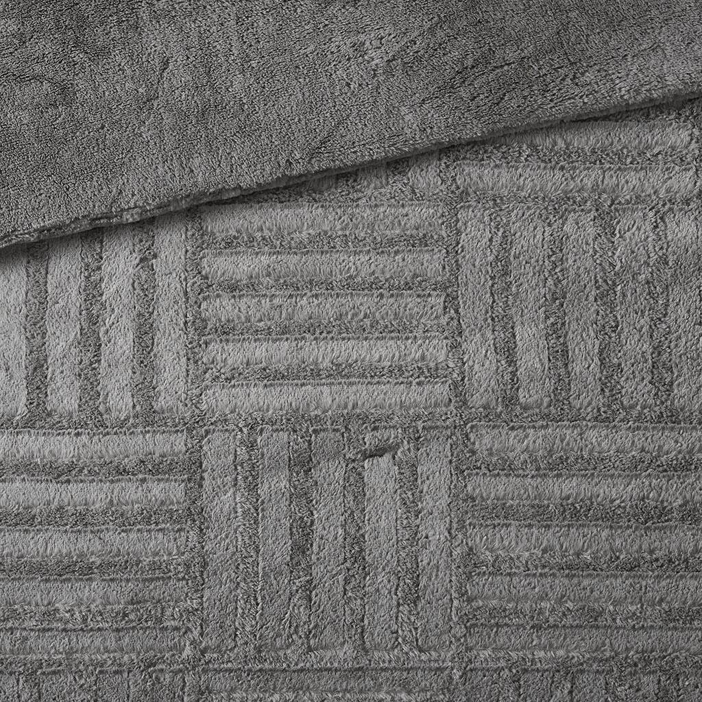 Alt View 5. Gracie Mills - Gracie Mills Shearah Plush Faux Fur Down Alternative Comforter Set - Grey.