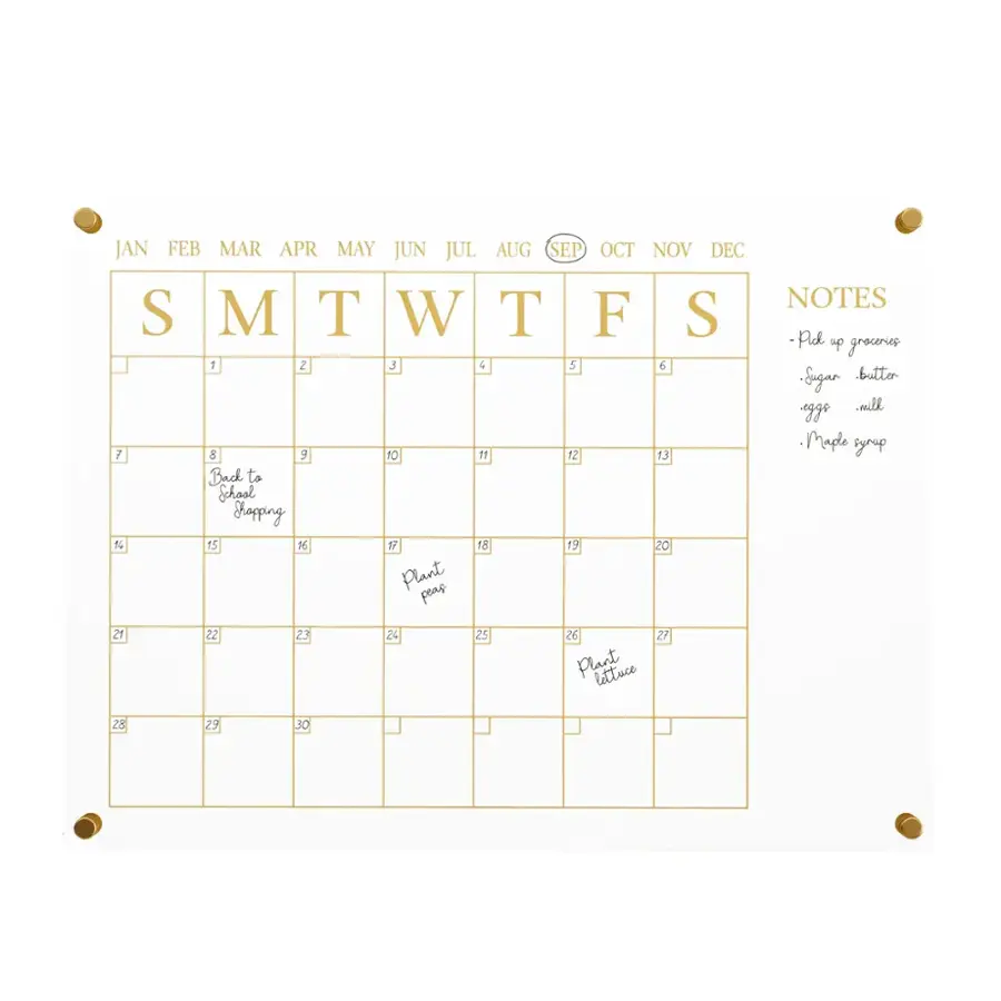 JAN FEB MAR APR MAY JUN JUL AUG SEP OCT NOV DEC NOTES SMTWTFS S M T W T F S - Pld u graceries 1 2 3 + S 6 Eugar butter mill yg Maple syrup I 8 9 10 17 12 13 Back to school Hopping + 15 16 12 18 19 20 Plant peas 21 22 23 24 25 26 27 Plant lettuce 87 29 30