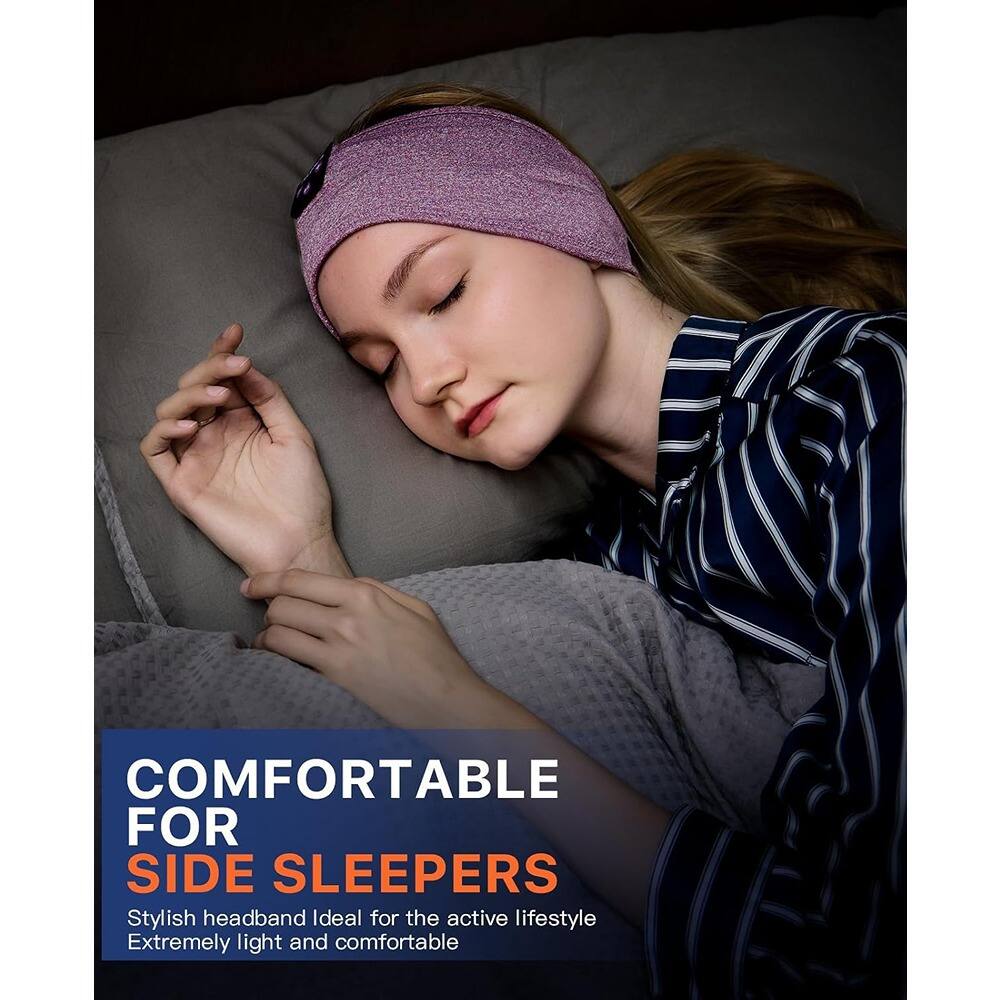 COMFORTABLE FOR SIDE SLEEPERS  
Stylish headband ideal for the active lifestyle  
Extremely light and comfortable