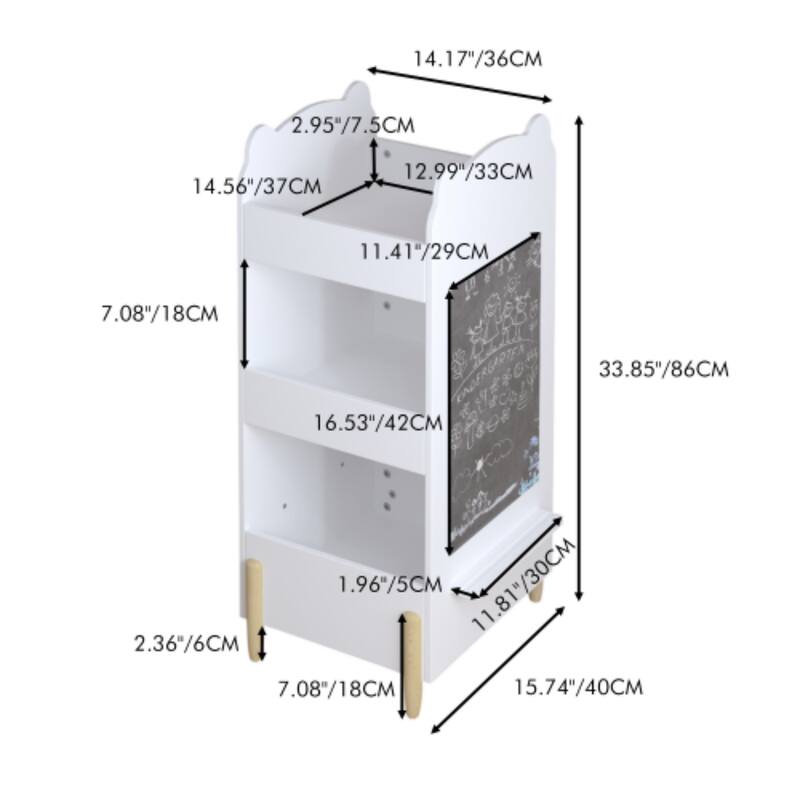 14.17"/36CM  
2.95"/7.5CM  
14.56"/37CM  
12.99"/33CM  
11.41"/29CM  
7.08"/18CM  
33.85"/86CM  
16.53"/42CM  
1.96"/5CM  
11.81"/30CM  
2.36"/6CM  
7.08"/18CM  
15.74"/40CM