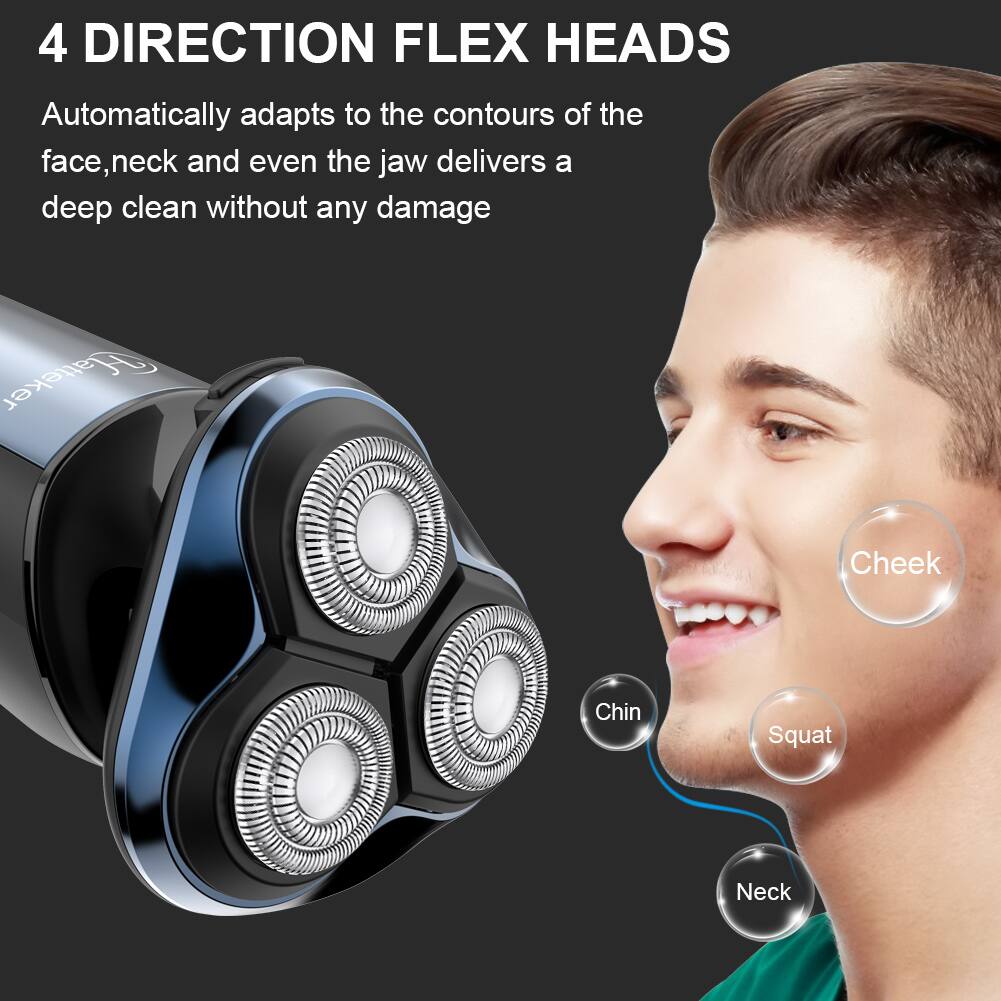 4 DIRECTION FLEX HEADS

Automatically adapts to the contours of the face, neck and even the jaw delivers a deep clean without any damage

Cheek
Chin
Squat
Neck