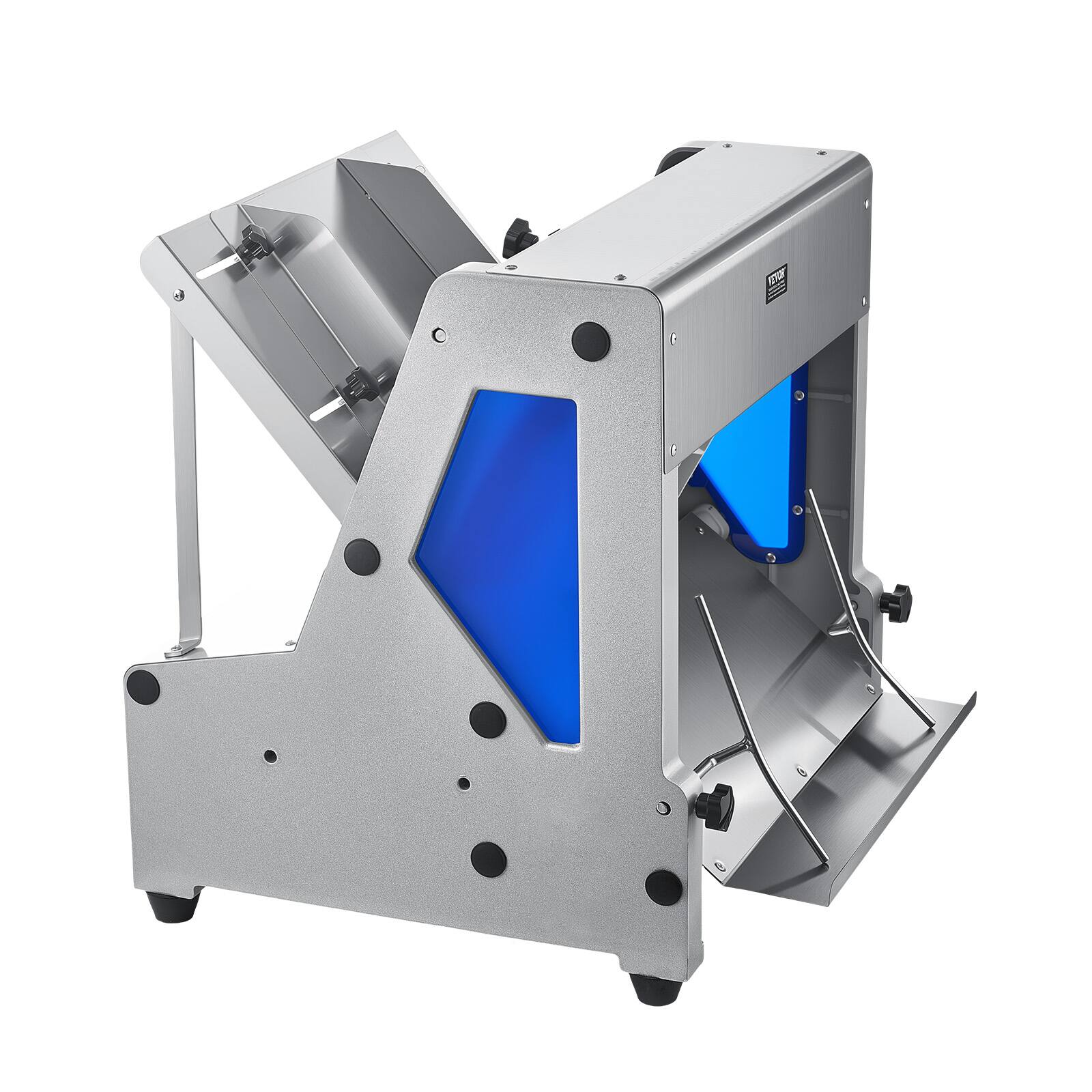 Alt View 5. VEVOR - Electric Bread Slicer, 370W Bread Slicing Machine, Die-Cast Aluminum Countertop Bread Cutter Machine for 12mm Slice - Silver.