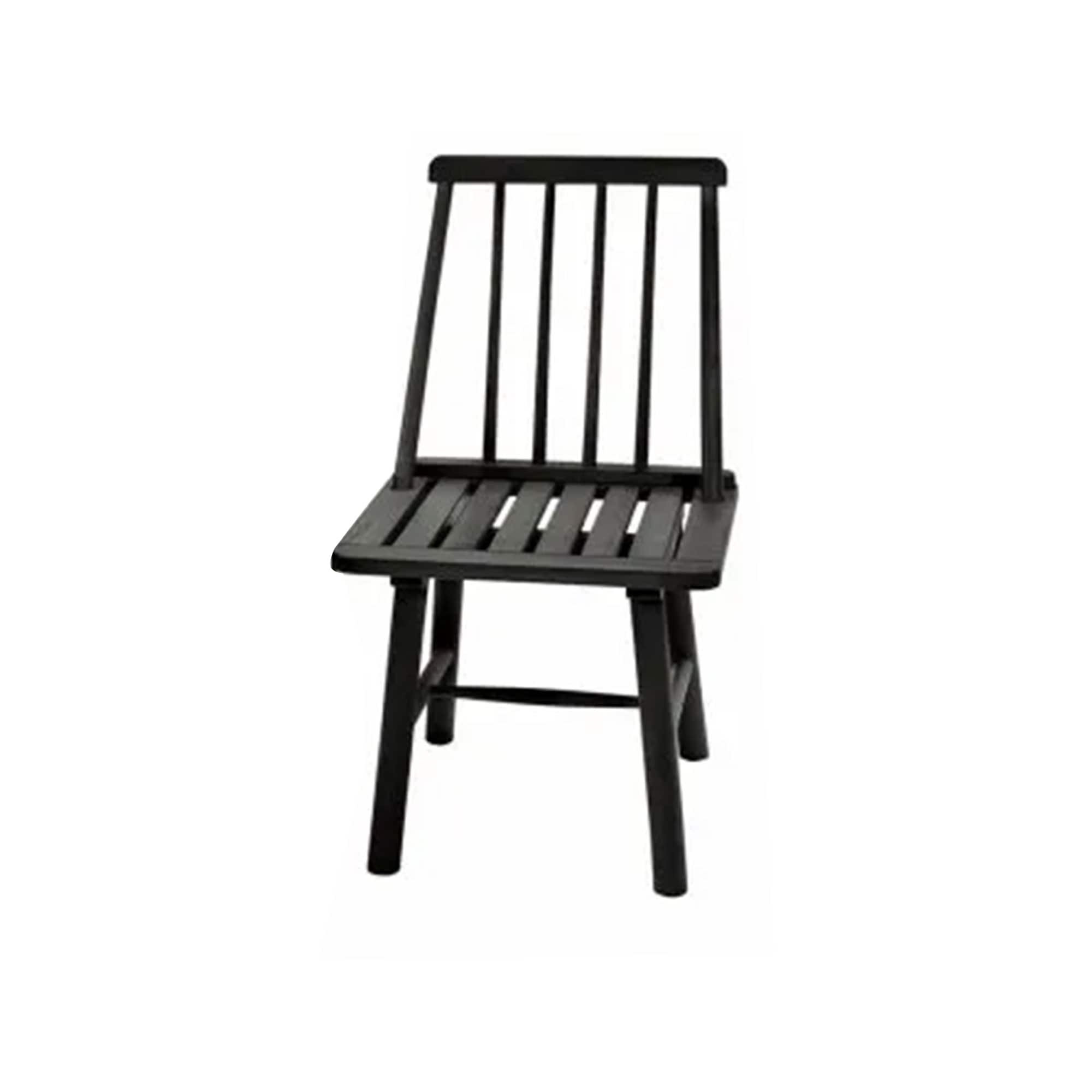 Jack Post - Hardwood Classic Indoor and Outdoor Farmhouse Armless Chair - Black