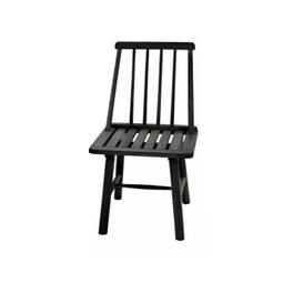 Jack Post - Hardwood Classic Indoor and Outdoor Farmhouse Armless Chair - Black