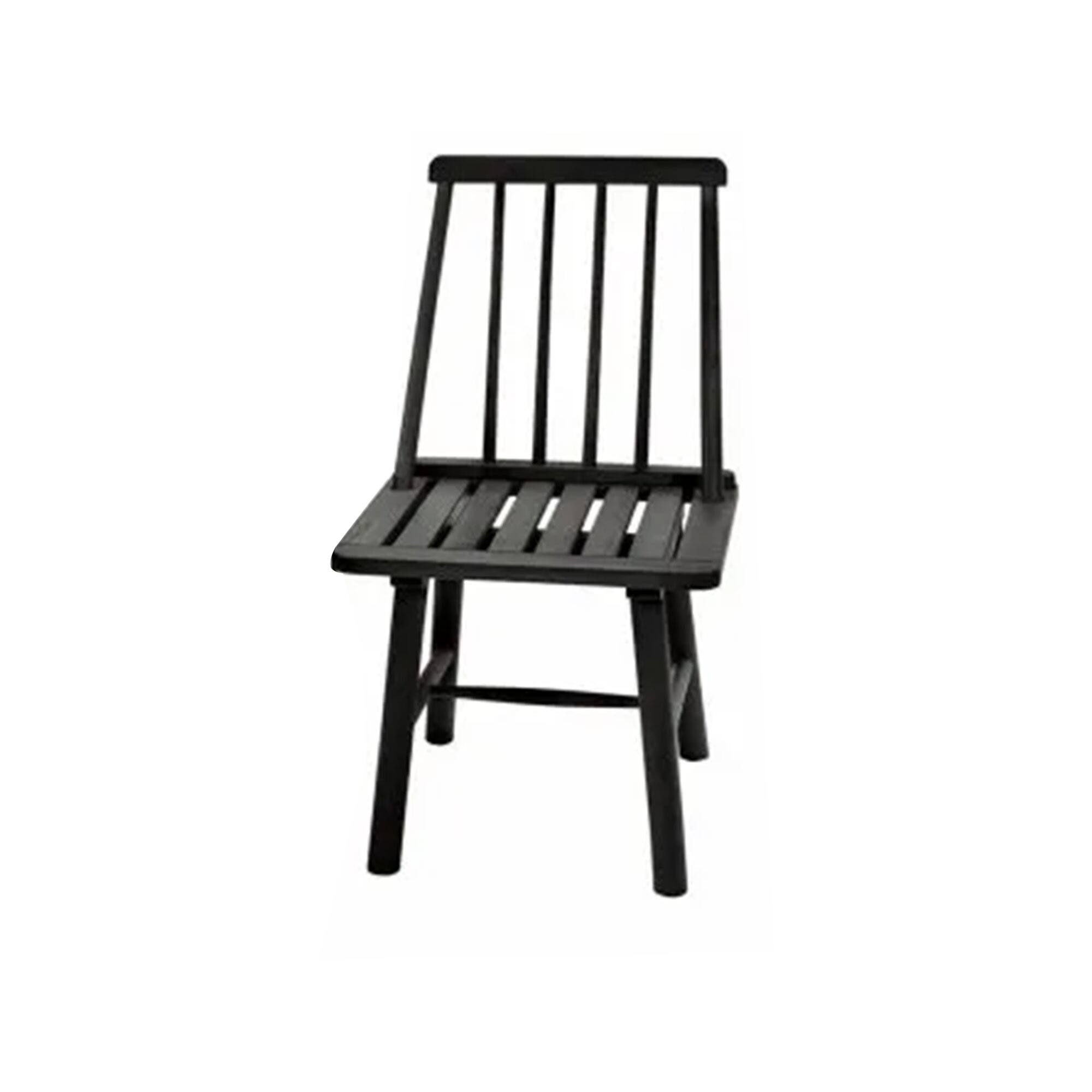 Front. Jack Post - Jack Post Hardwood Classic Indoor and Outdoor Farmhouse Armless Chair, Black - Black.