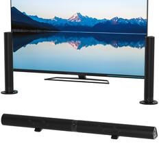 Front. Topteng - BS-56 2.0ch Detachable Bluetooth 5.3 Soundbar with Wireless Subwoofer Portable Home Theater for TV/PC - Black.