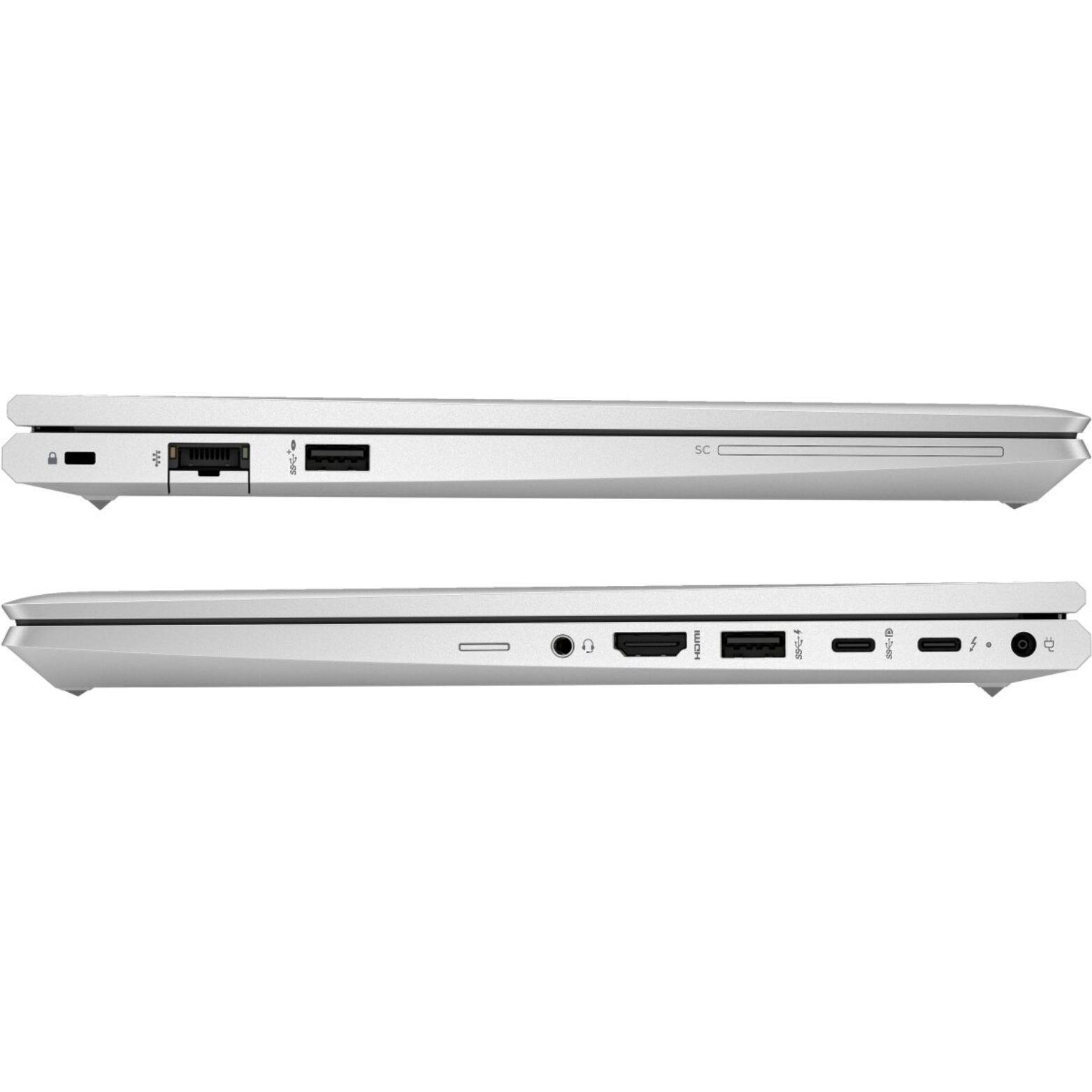 Alt View 4. HP - EliteBook 640 G10 14" FHD Intel Core i7-1365U 1.3 GHz up to 3.9 GHz 32GB 512GB SSD Windows 11 Pro Laptop - Silver.