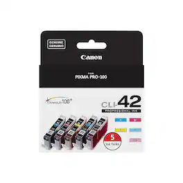 Canon - 42 /Magenta/Yellow/Photo /Photo Magenta Ink Cartridge, 5/Pack (6385B010) - Cyan