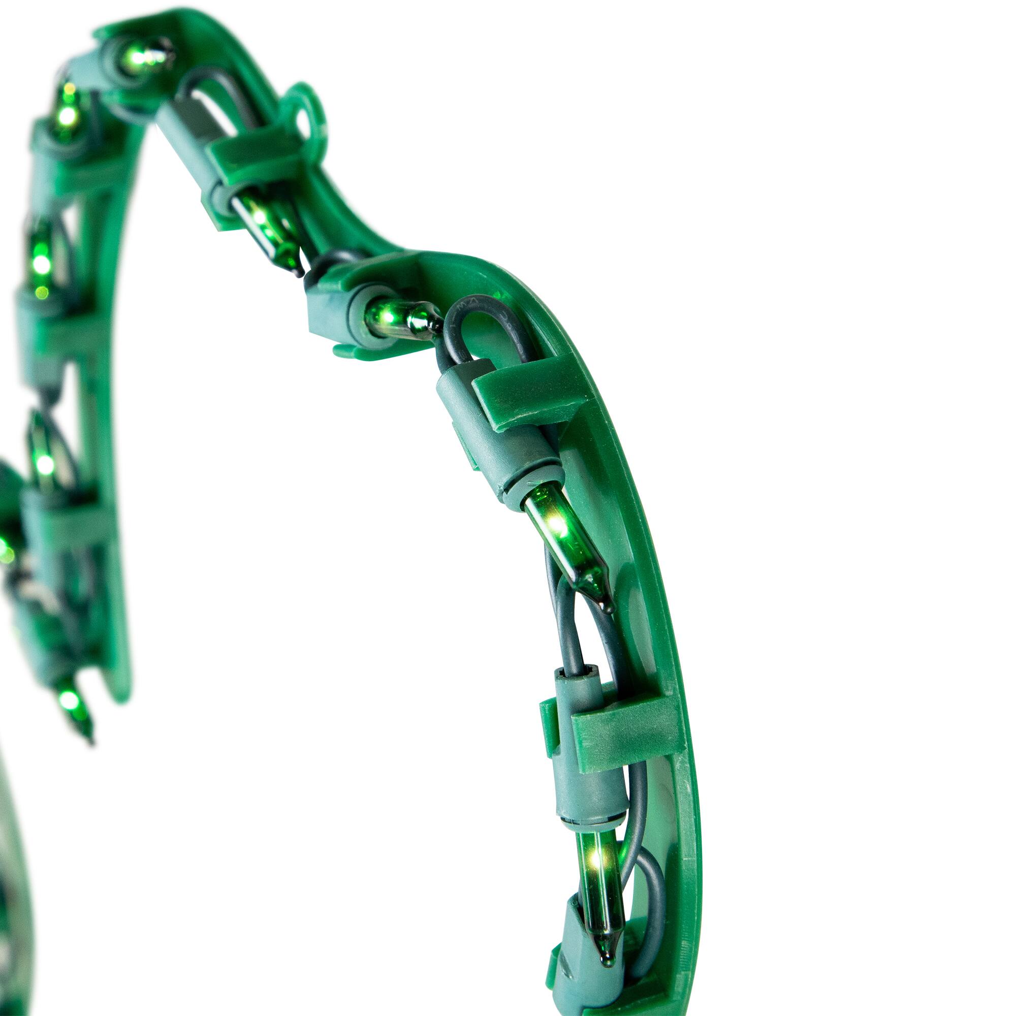 Alt View 7. Northlight - Lighted St. Patrick's Day Irish Shamrock Window Silhouette - 17" - Green.