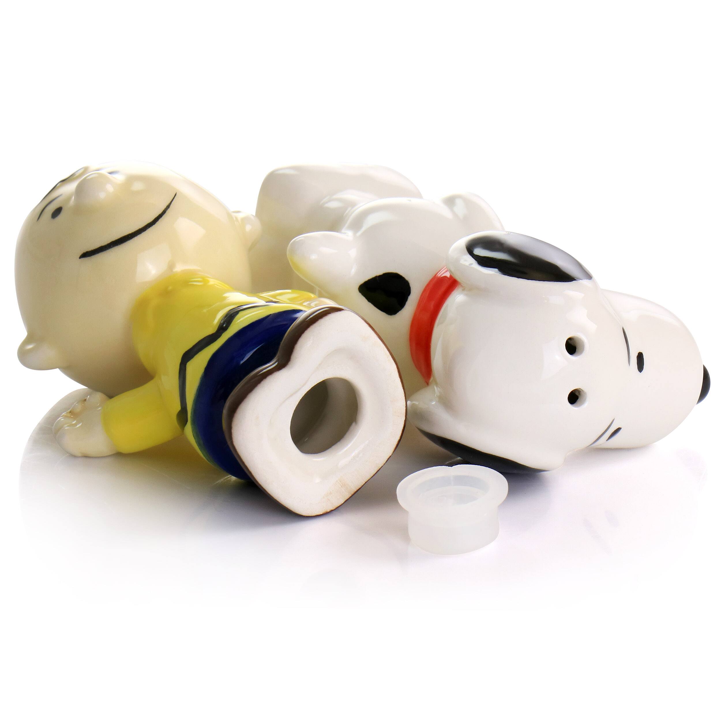 Alt View 3. Peanuts - Peanuts Classical Pals Charlie Brown and Snoopy Figurine Salt and Pepper Shaker Set - Multi.