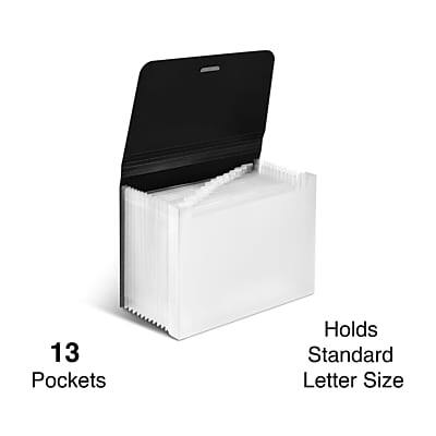 13 Pockets  
Holds Standard Letter Size