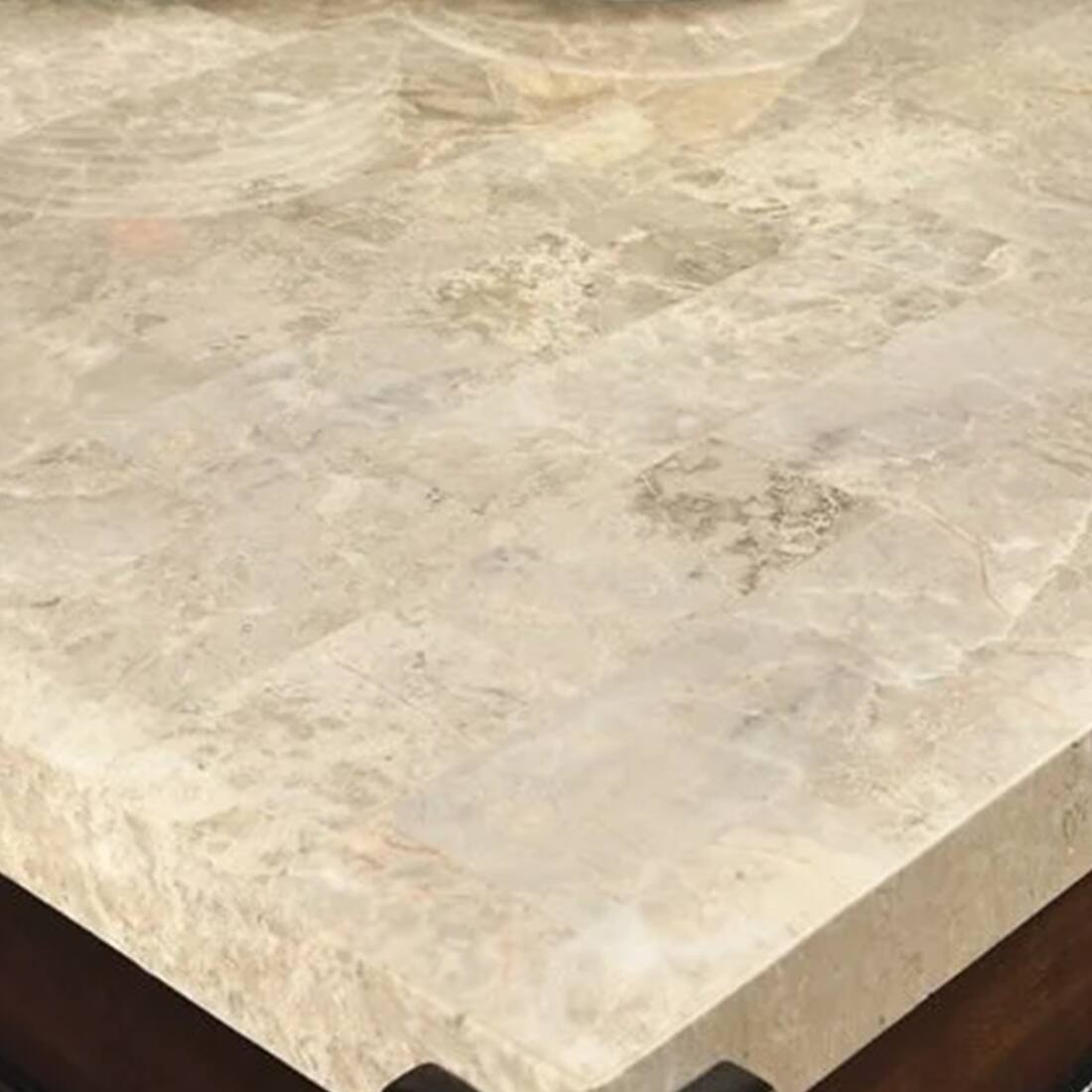 Alt View 2. Manhattan Lane - Gladstone I Contemporary Dining Table With Marble Top, Dark Walnut Finish - Dark Walnut Finish.