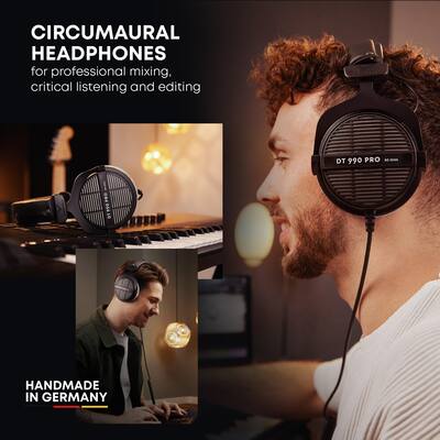 Beyerdynamic DT 990 Pro Acoustically Open Headphones (250 Ohms Beyerdynamic DT 990 Pro Acoustically Open Headphones (250 Ohms