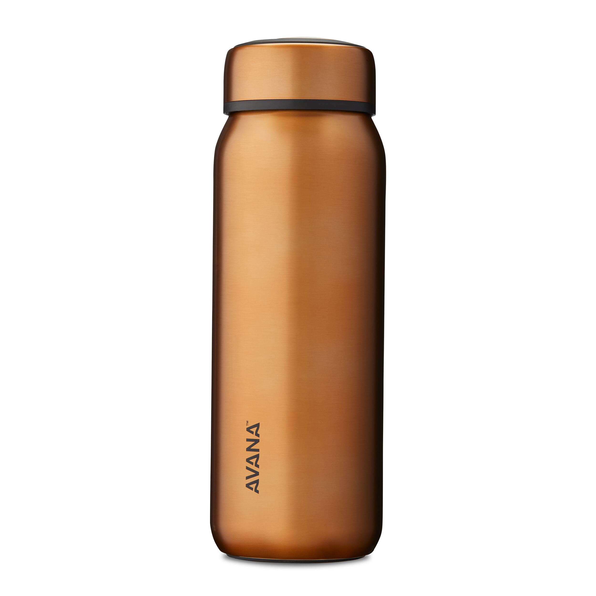 Angle. Avana - Beckridge Insulated Stainless Steel 32 oz. Water Bottle - Copper.