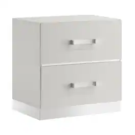 New Classic Furniture - Europa Wood 2-Drawer Nightstand - White