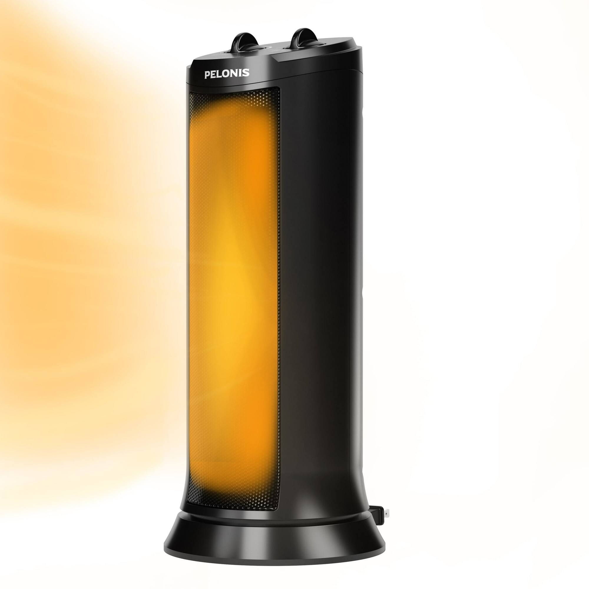 Pelonis - 17" 1500W Ceramic Tower Space Heater, NTH15-17L, New - Black