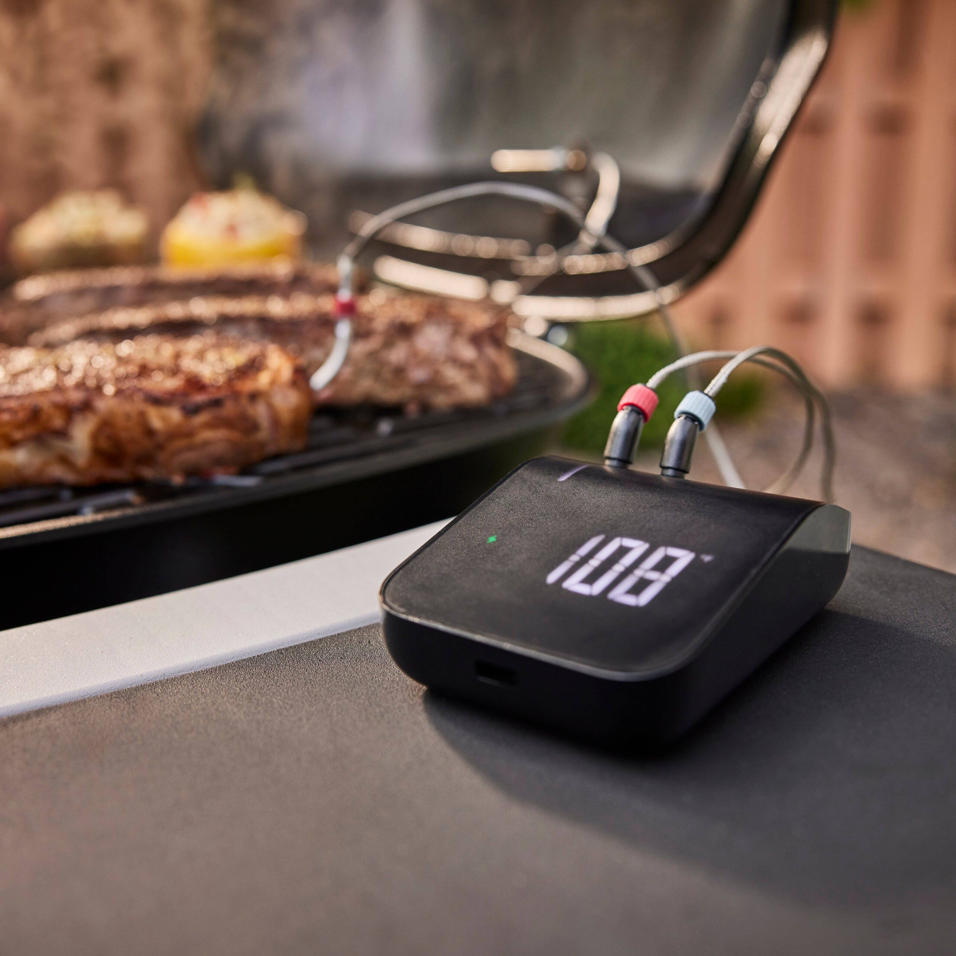 Alt View 19. Weber - GENESIS II S310 3-Burner Liquid Propane Gas Grill with Cover and Weber Connect Bundle - Stainless Steel.