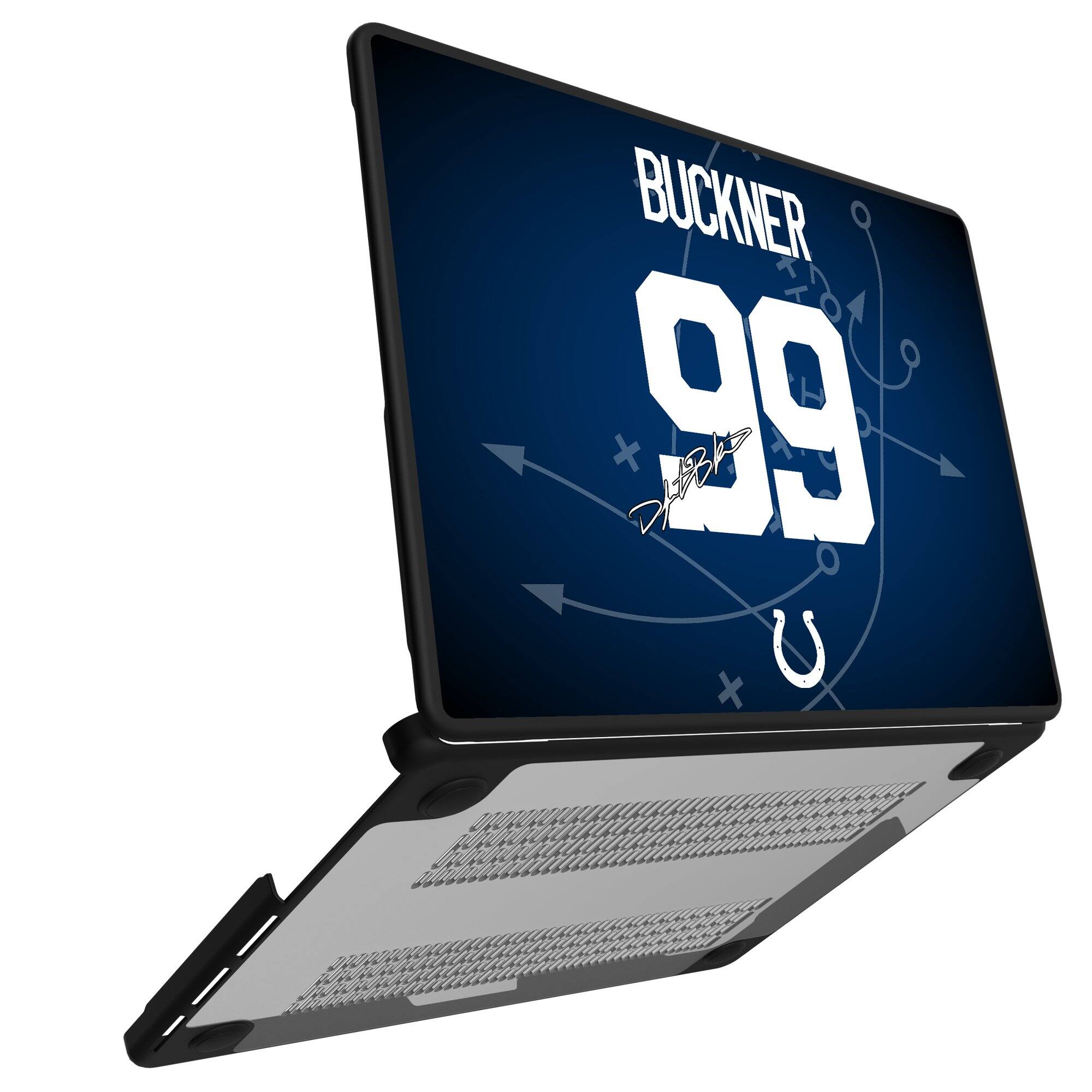 Alt View 1. Keyscaper - DeForest Buckner Indianapolis Colts MacBook Case - Air 15 in - Multicolor.
