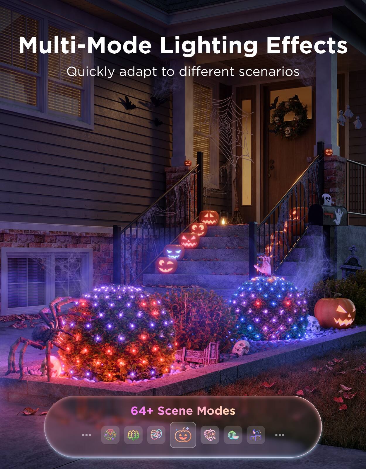 Multi-Mode Lighting Effects  
Quickly adapt to different scenarios  
64+ Scene Modes