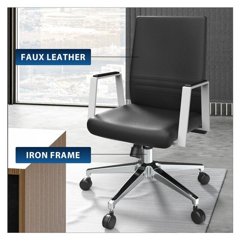 FAUX LEATHER  
IRON FRAME