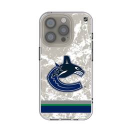 Keyscaper - NHL - Vancouver Canucks iPhone Stripe Clear Ice Case - 16e - Multicolor