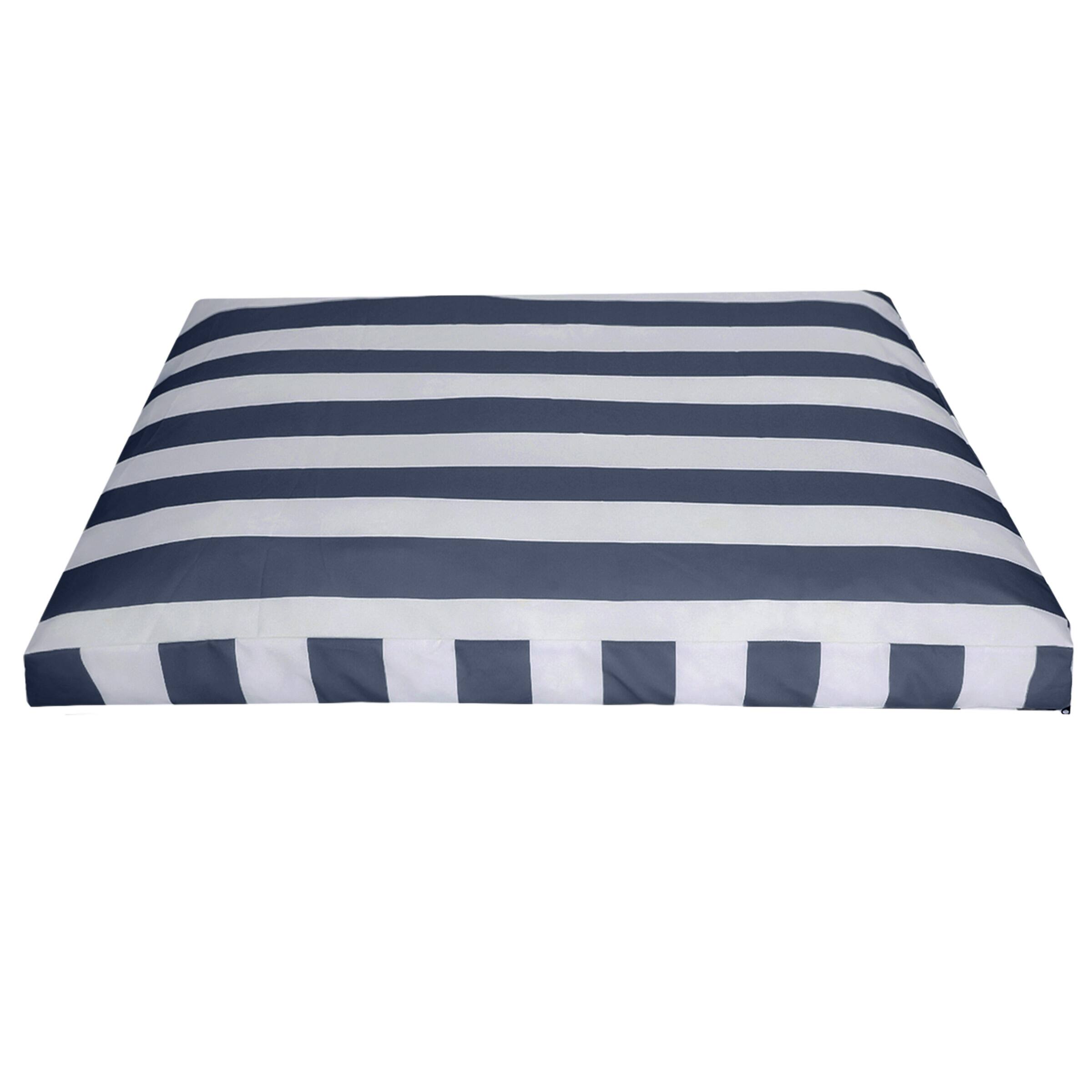 Navy Blue and White Stripes