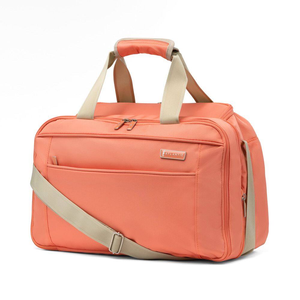 Front. Atlantic - Atlantic Family 2-in-1 Travel Tote & Cooler - Coral Orange.