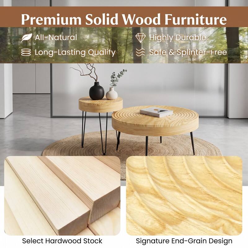 Premium Solid Wood Furniture

- All-Natural
- Long-Lasting Quality
- Highly Durable
- Safe & Splinter-Free

Select Hardwood Stock

Signature End-Grain Design