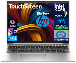 HP - EliteBook Laptop 16.0 WUXGA Display (Intel Ultra 7 155U, 16GB DDR5, 1TB PCIe SSD, Intel Graphics, Win 11 Pro) - Silver