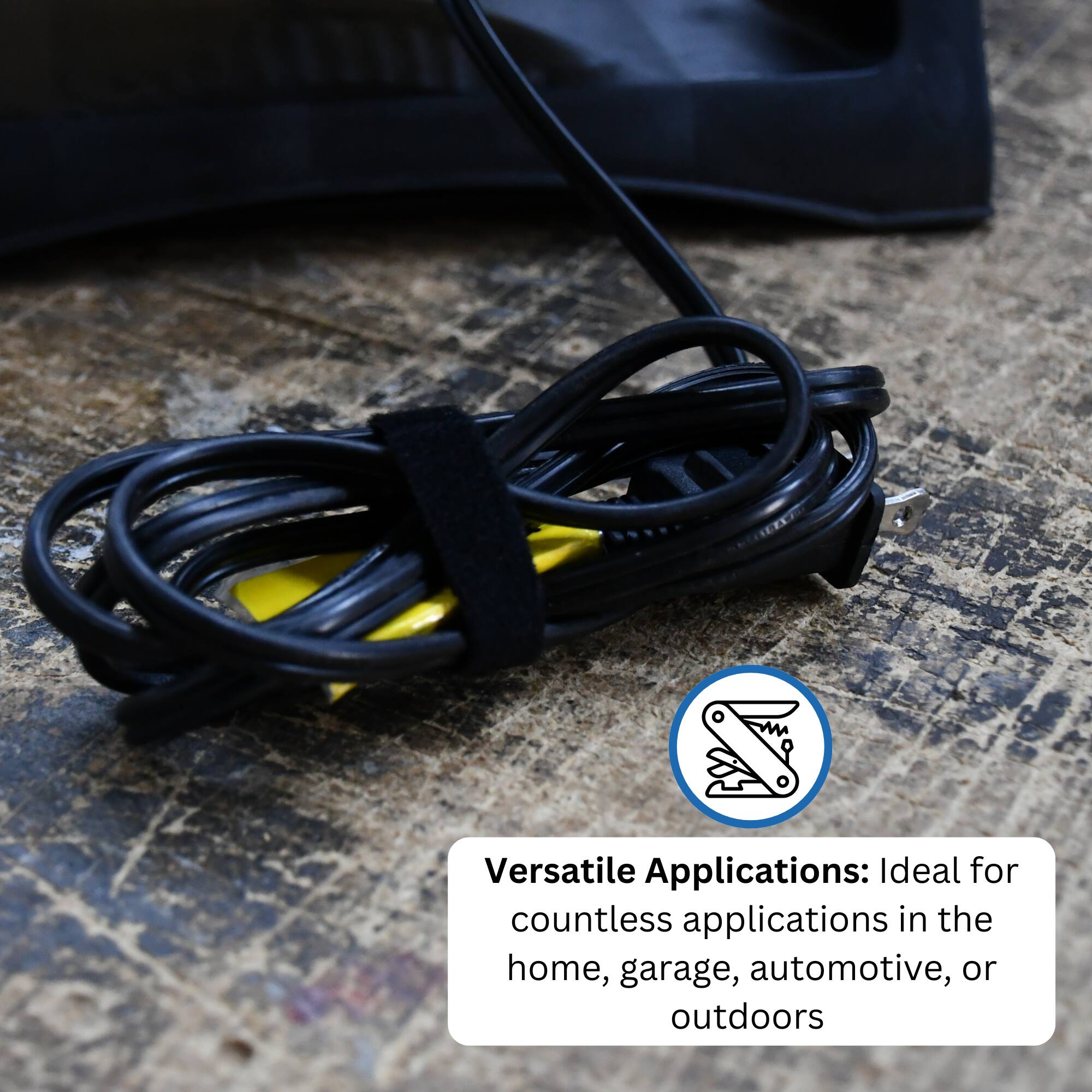 Versatile Applications: Ideal for countless applications in the home, garage, automotive, or outdoors