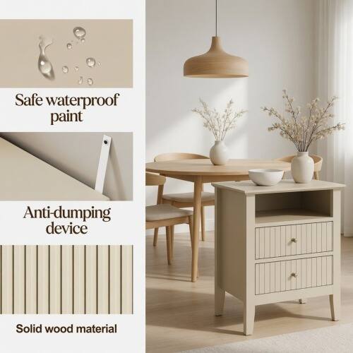 Safe waterproof paint  
Anti-dumping device  
Solid wood material