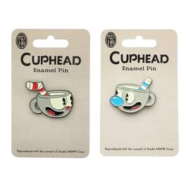 Toynk - Cuphead And Mugman Enamel Pins, Set Of 2 - Green