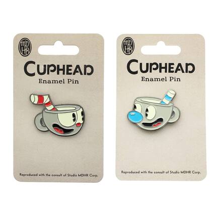 mb mb HB HB CUPHEAD Enamel Pin Reproduced with the consult of Studio MDHR Corp.