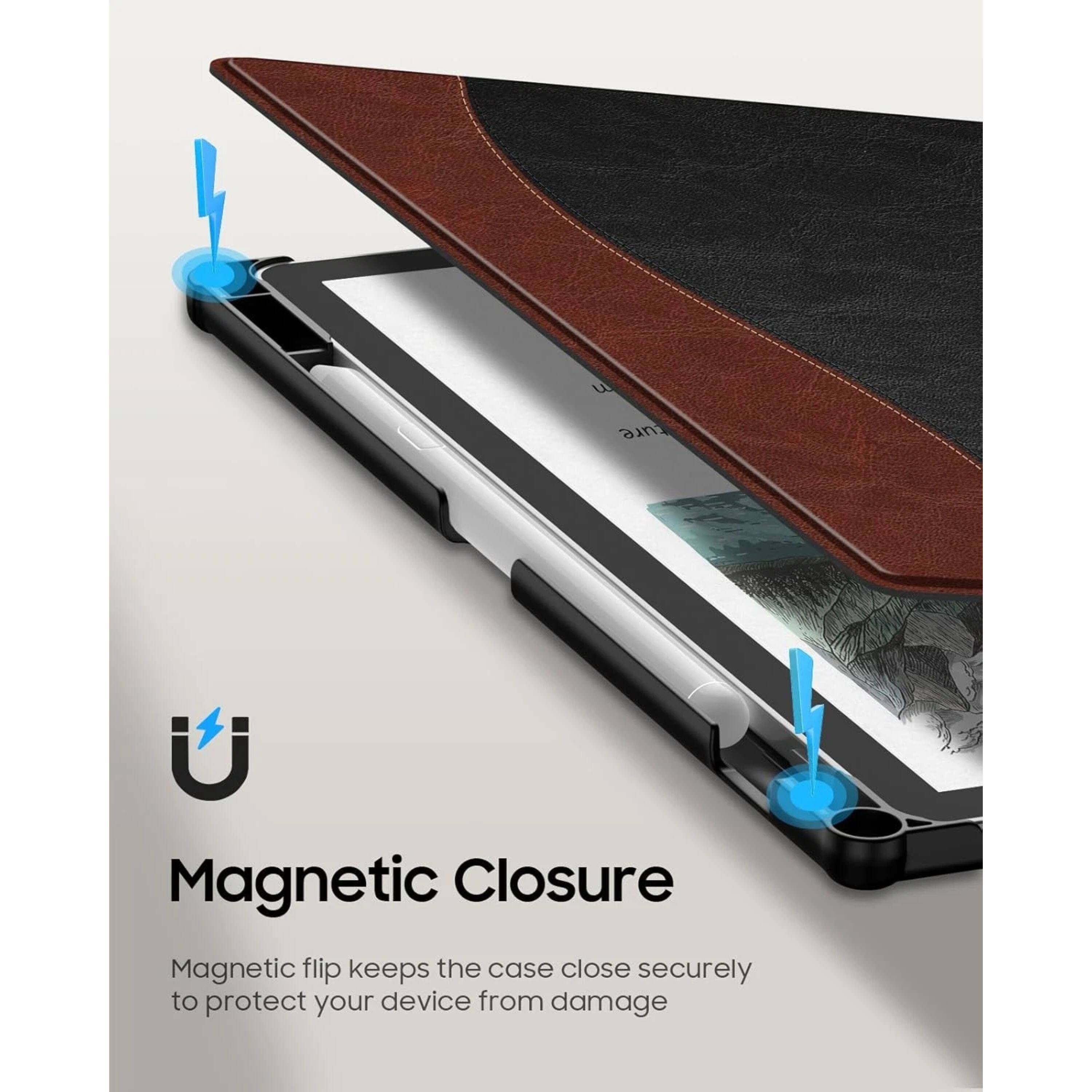 Magnetic Closure  
Magnetic flip keeps the case close securely to protect your device from damage